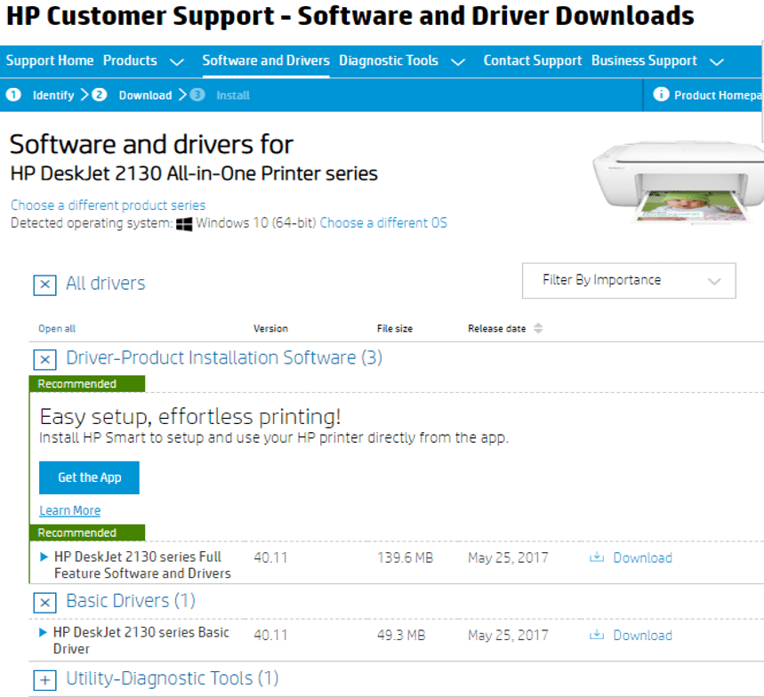 Download het printerstuurprogramma