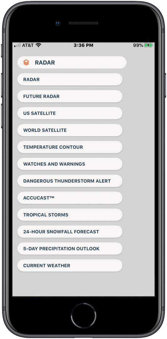 accuweather app