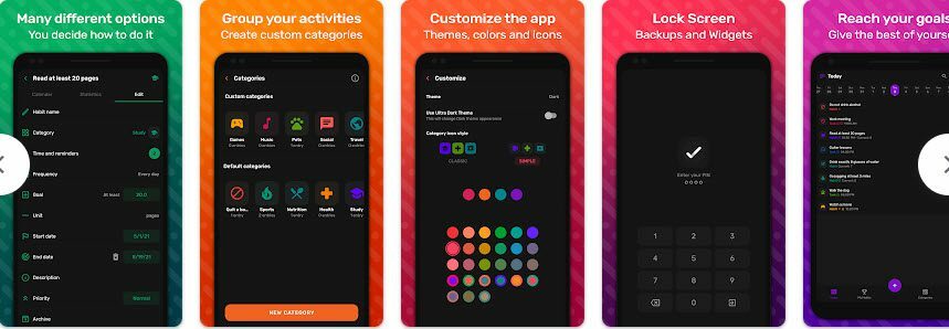 App HabitNow per monitorare le abitudini