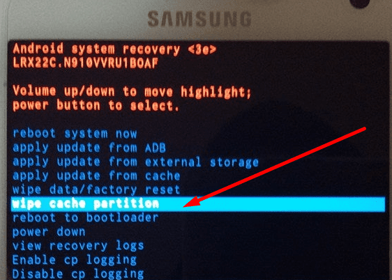 Ștergeți partiția cache Samsung.jpg