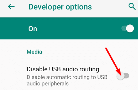 Отключить-USB-аудио-маршрутизация-android