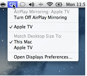 Airplay لا يعمل على Mac