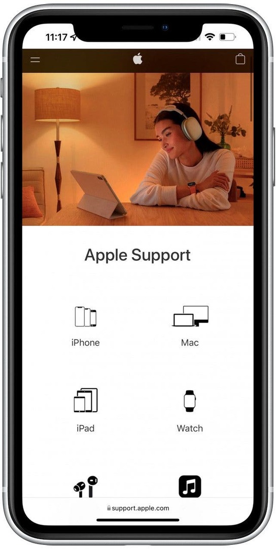 Kontakt Apple Support - min høyre airpod fungerer ikke