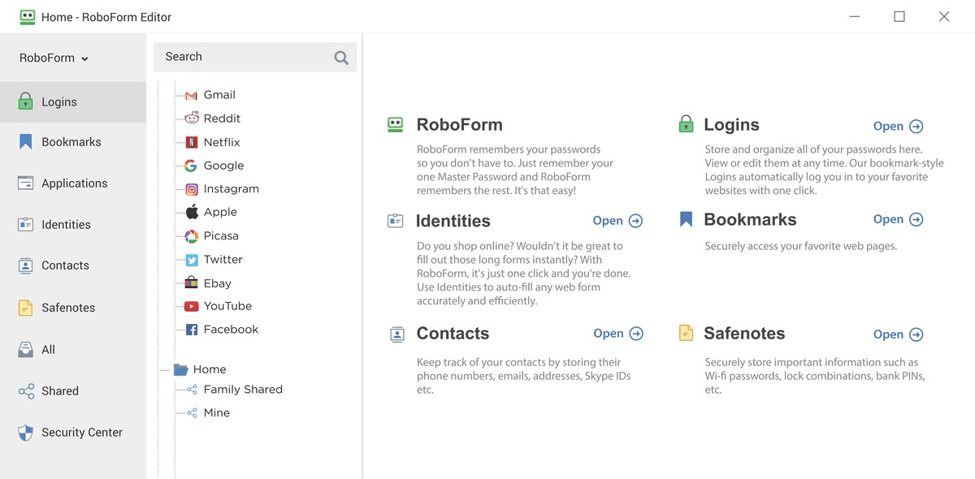 El mejor software de gestión de contraseñas: RoboForm