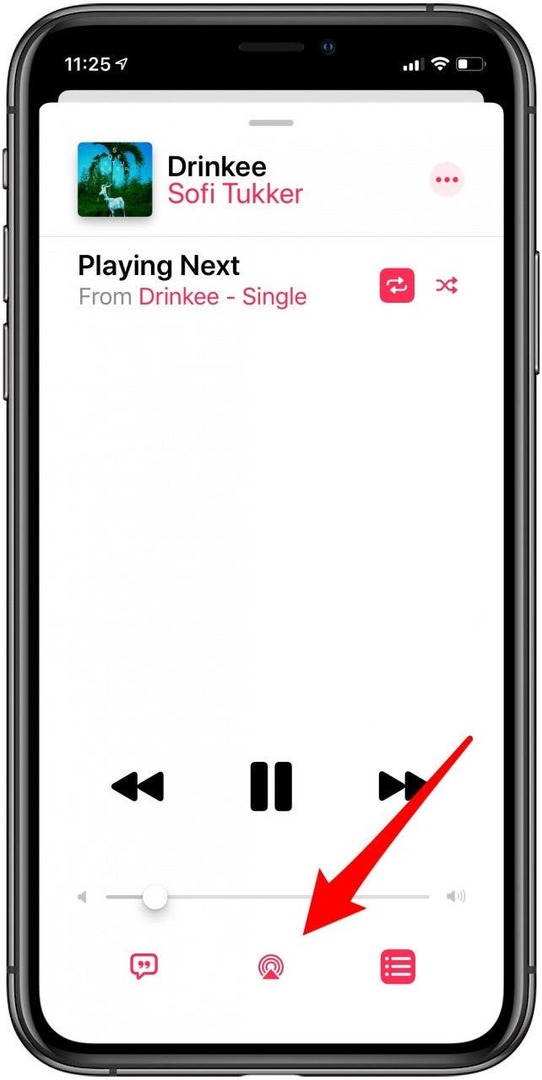 tik op het airplay-pictogram