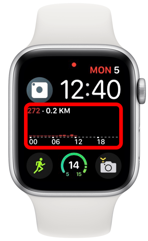 מד צעדים++ מציג את הצעדים שלך על פני Apple Watch שלך