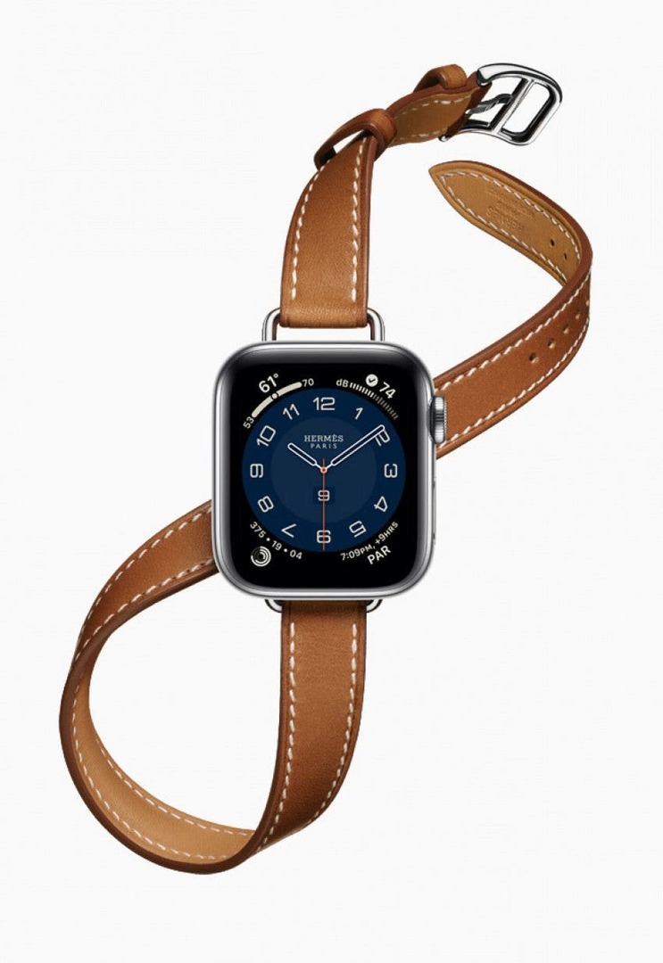  Apple Watch 가죽 시계 밴드, Hermes - 사진 출처: Apple.com