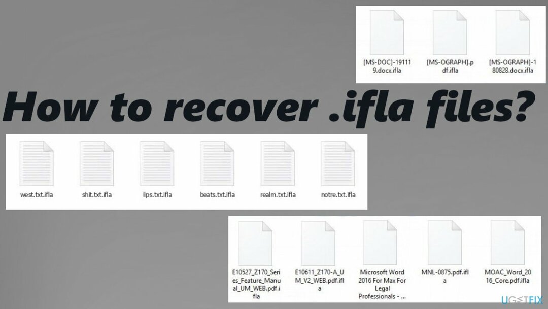 Ifla Ransomware-Dateiwiederherstellung