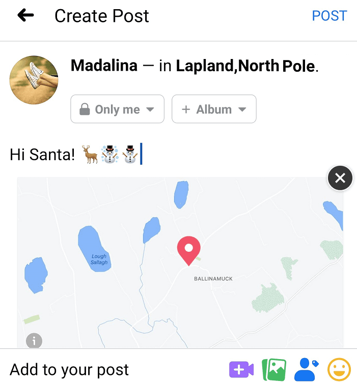 Fake Location Facebook Mobile hinzufügen