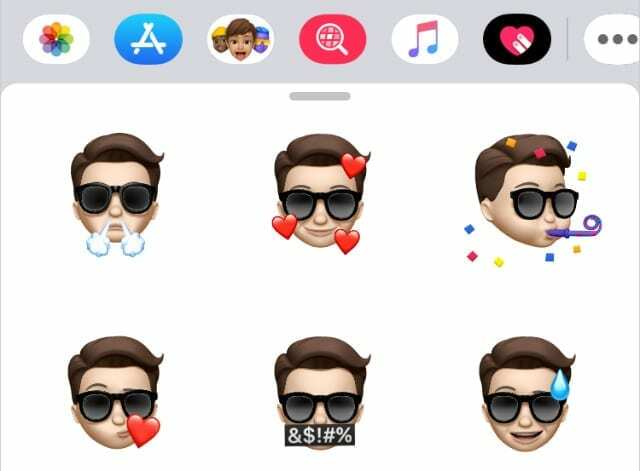 Nieuwe Memoji-stickers in iOS 13.4