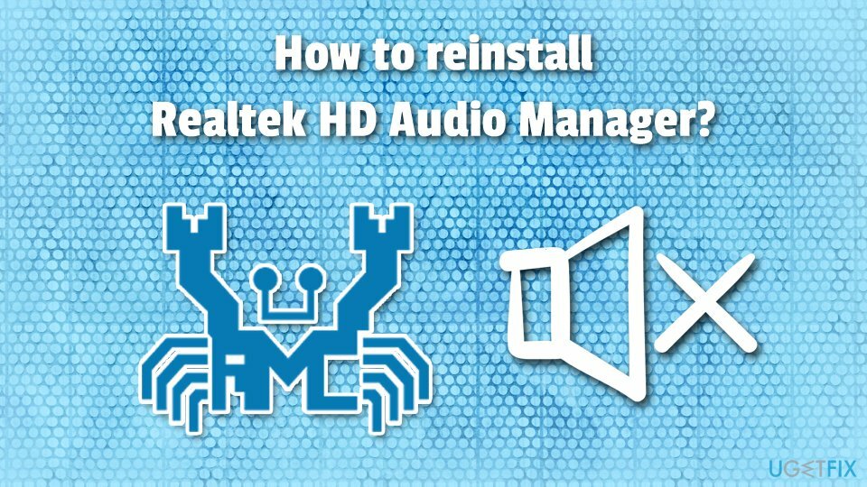 Wie installiere ich Realtek HD Audio Manager neu?