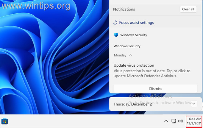 Notificaciones de Windows 11