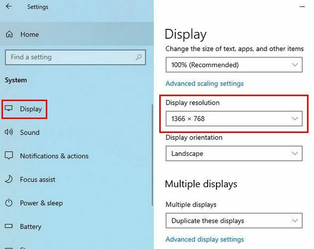 Impostazione della risoluzione del display per Windows 11