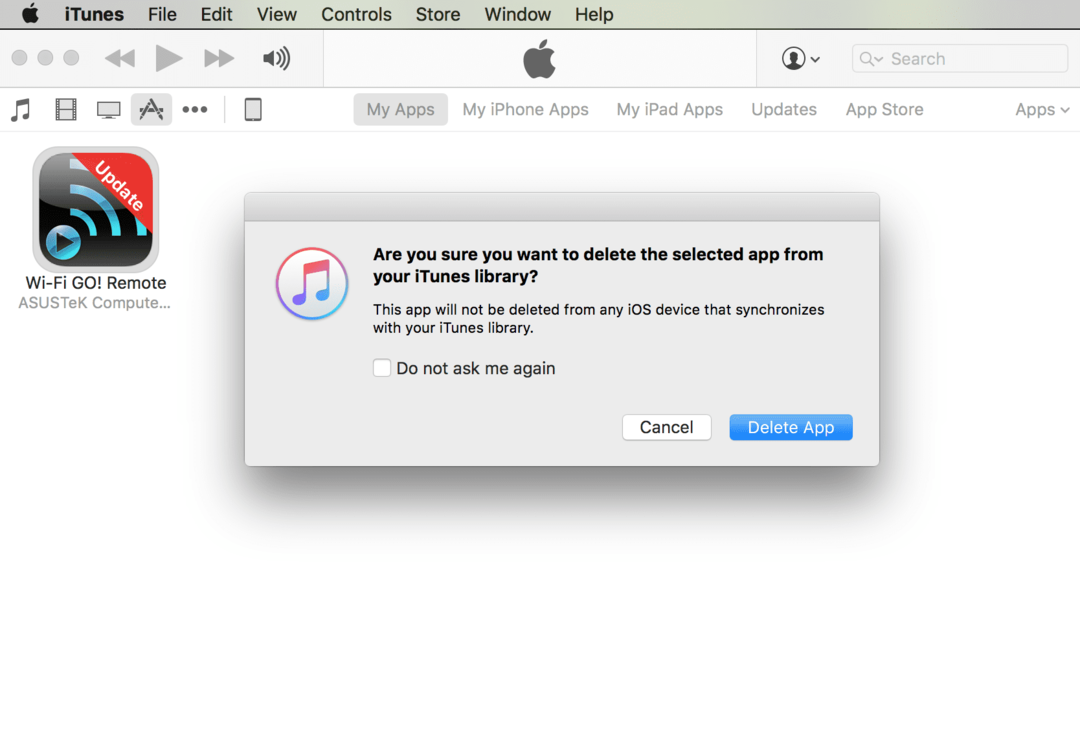 ลบแอพออกจาก iTunes iphone ipad
