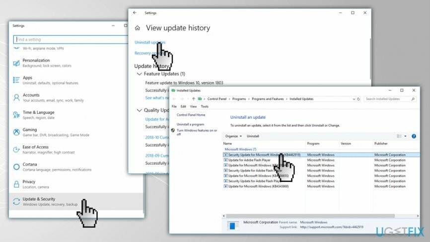 .NET Framework-updates verwijderen