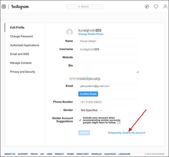 अपने इंस्टाग्राम अकाउंट को डिसेबल कैसे करें