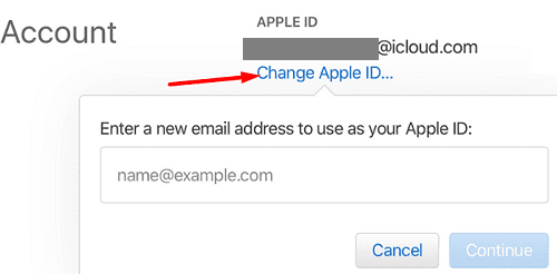 промяна-AppleID-имейл адрес