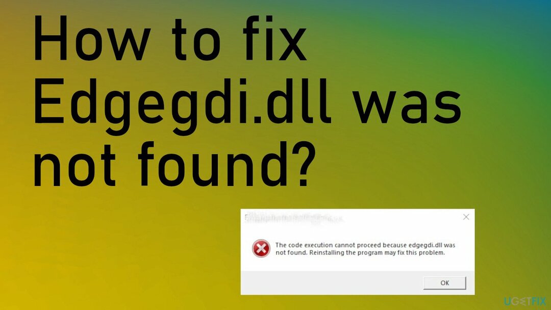 Σφάλμα Edgegdi.dll