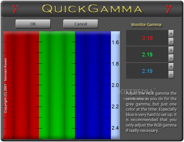 Quick Gamma - najboljša programska oprema za kalibracijo monitorja za Windows