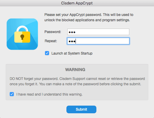 Cisdem AppCrypt - Bedste krypteringssoftware til Mac