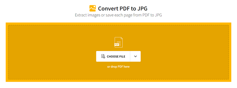 SmallPDF - Konwertuj pdf na jpg