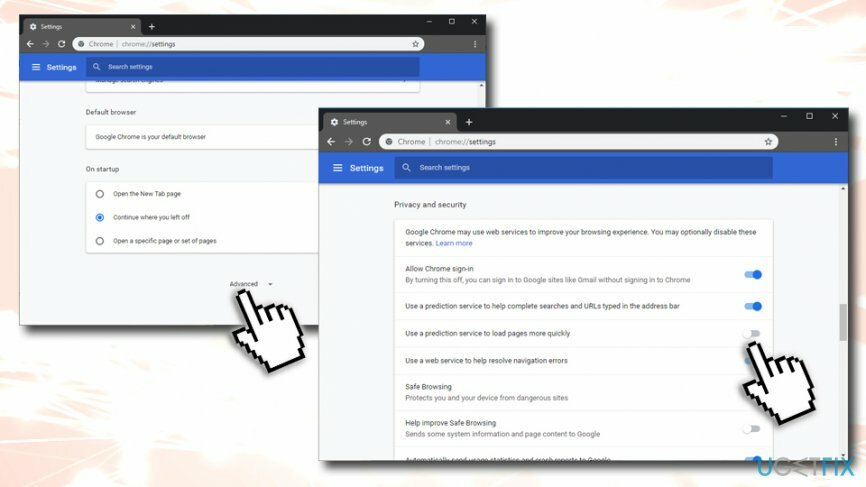 Cambiar la configuración de Chrome