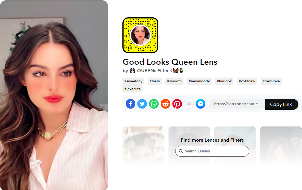 Good Looks Queen Lens מאת QUEENS Filter