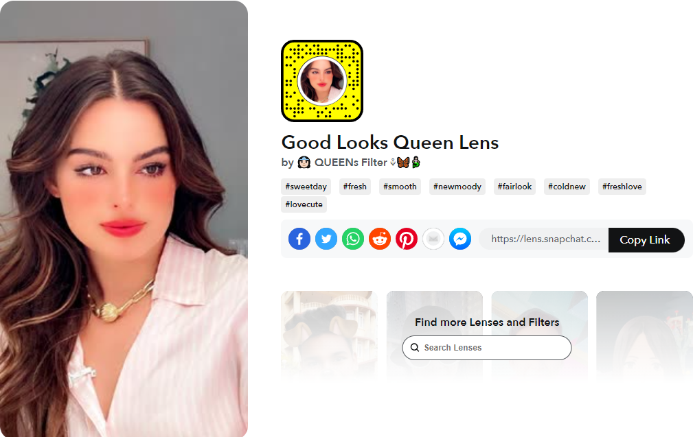 Good Looks Queen Lens av QUEENs Filter