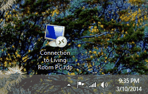 RDP-Symbol auf dem Desktop