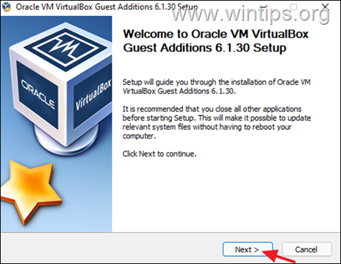  VirtualBox სტუმრების დამატებები