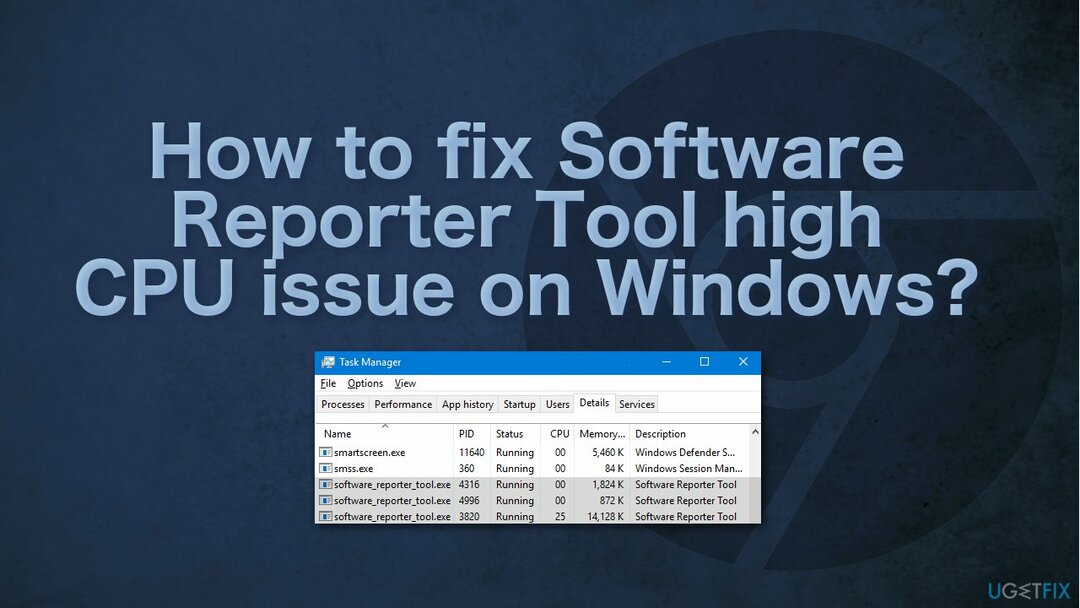 Como consertar o problema de alta CPU do Software Reporter Tool no Windows?