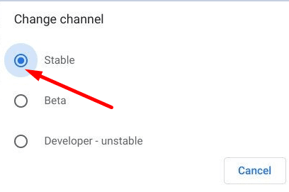Chromebook-stable-channel