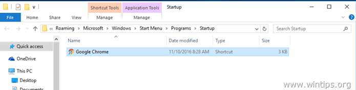 Windows 10 시작 시 프로그램을 추가하십시오.