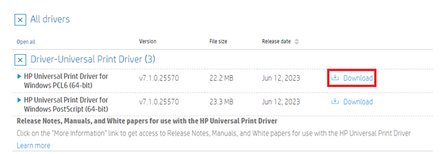 HP 레이저젯 5200 프린터 찾기