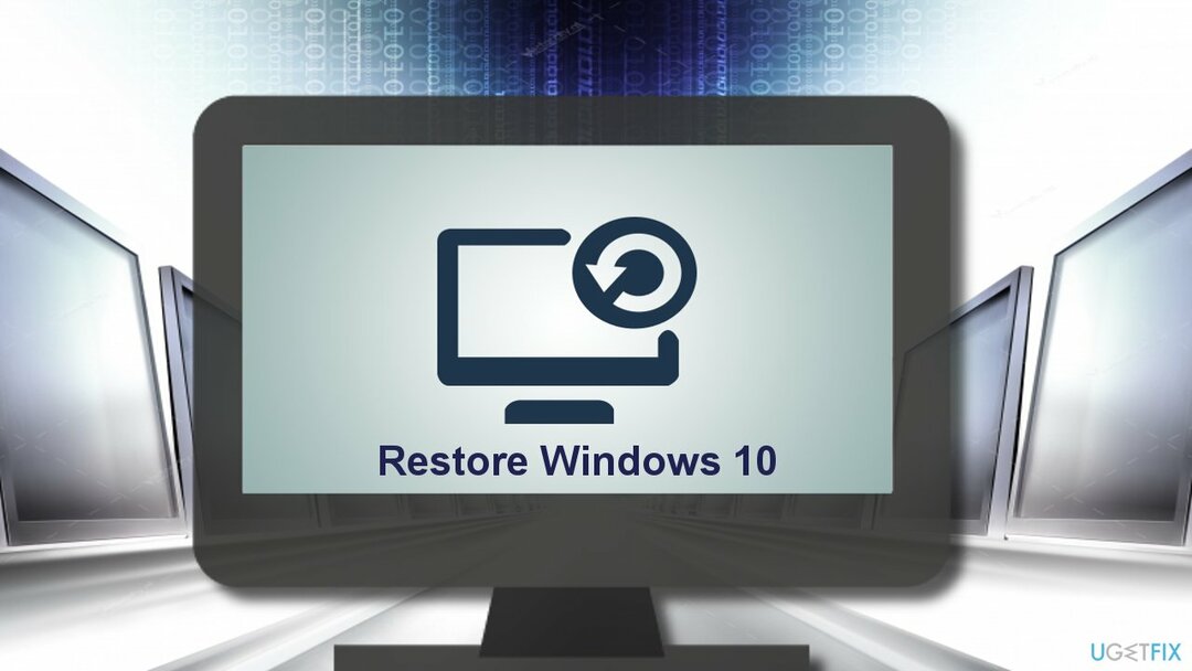 Modalități de a restaura Windows 10