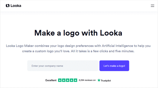 Looka's logo-maker