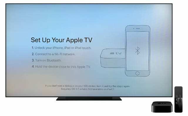 ตั้งค่า Apple TV ของคุณด้วย iPhone