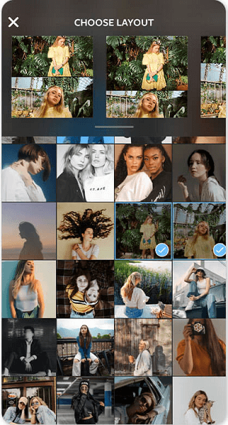 Layout do Instagram