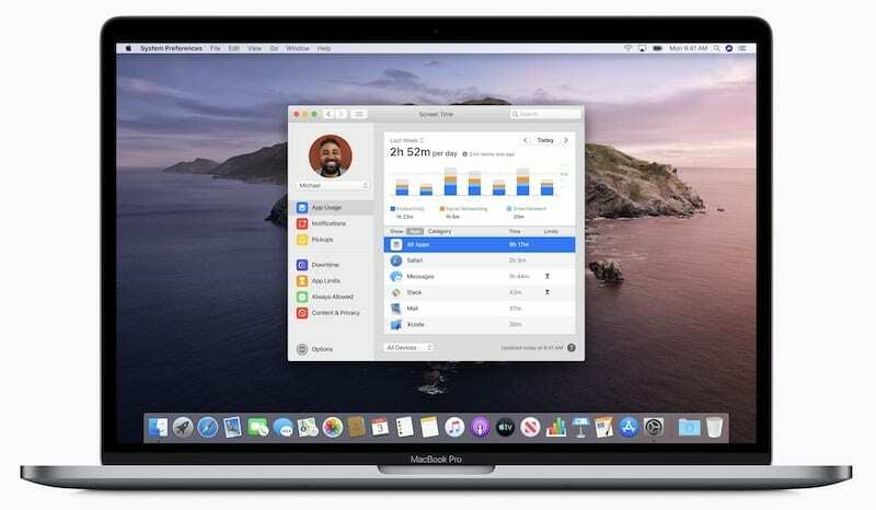 Képernyőidő macOS 2