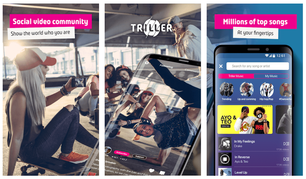 Triller - Beste alternative TikTok-Apps im Jahr 2020