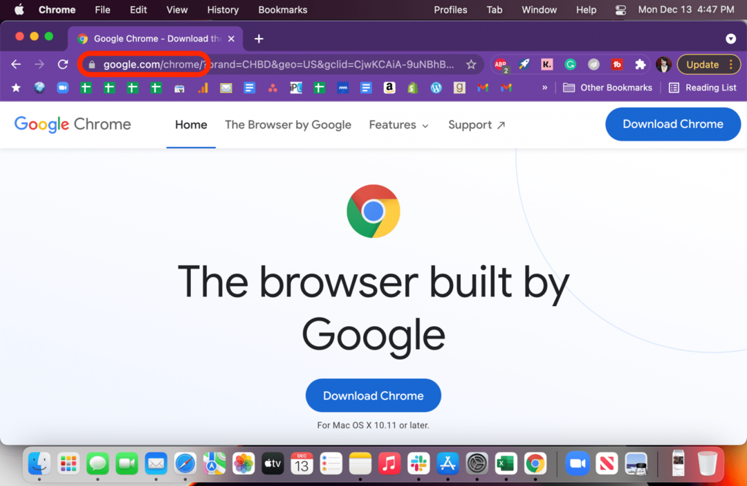 Gå direkte til Google for at få et sikkert Google Chrome IPA-downloadlink, eller klik her.