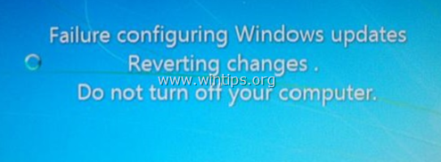 Windows ei käynnisty päivityksen asentamisen jälkeen 