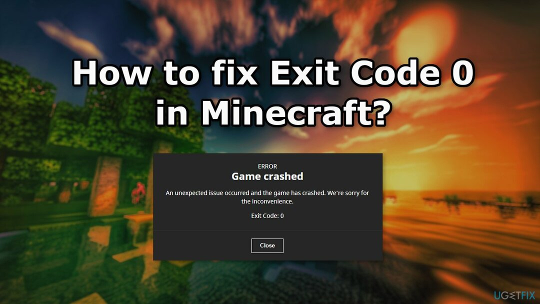 Как исправить код выхода 0 в Minecraft
