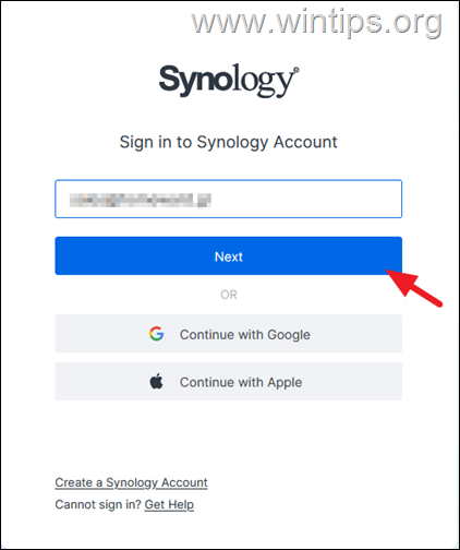Synology-account