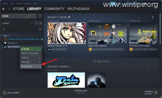  Patikrinkite Steam žaidimų failų vientisumą