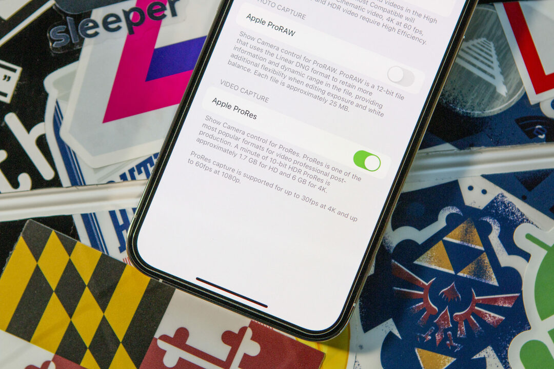 Omogućite ProRes na iPhoneu