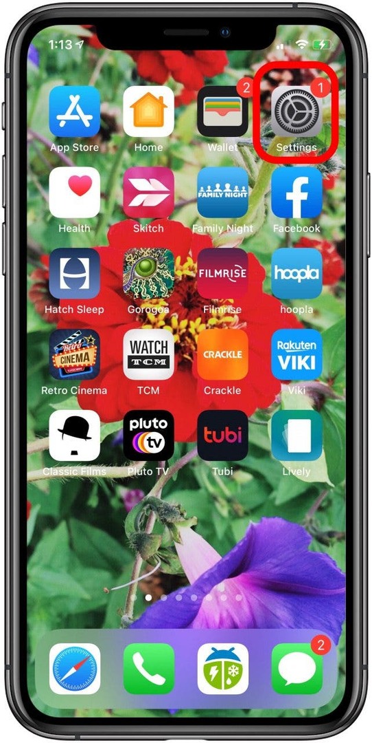 iphone inställningar app