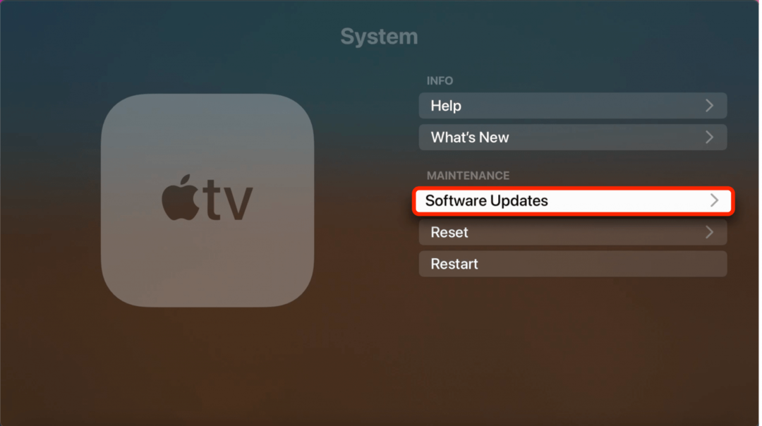 Selecteer Software-updates.