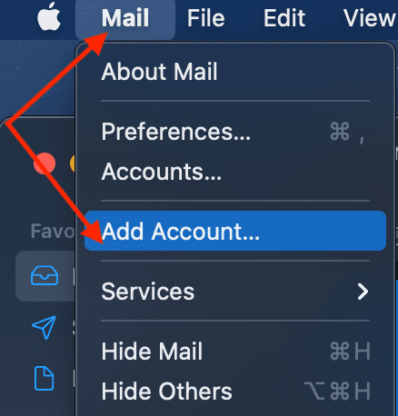 Apple-Mail-legg til-konto