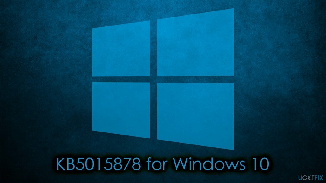 Jak opravit selhání instalace KB5015878 v systému Windows 10?